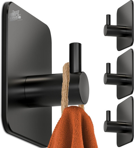 Ganci adesivi bagno nero 4 - bagno,
