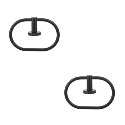 Anello porta asciugamani nero