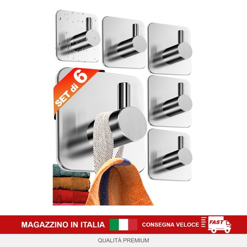 Ganci adesivi pezzi appendi - adesivi,